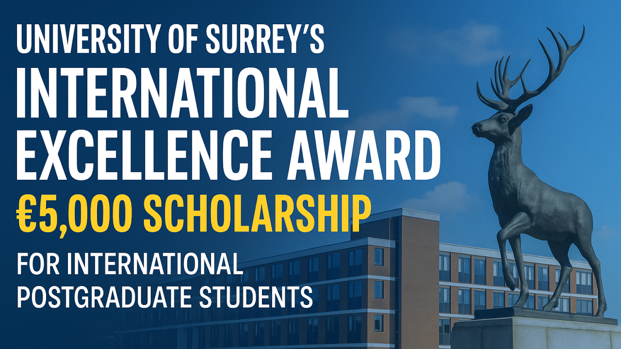 University of Surrey International Postgraduate Excellence Award 2026