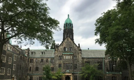 Canadian university building, where international students need proof of funds for a study permit