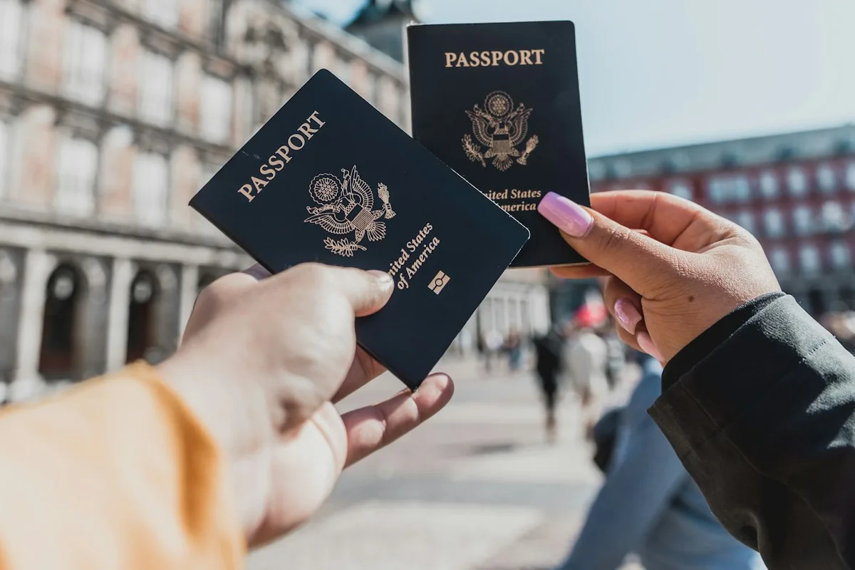 Passports ready for a Canada student visa application
