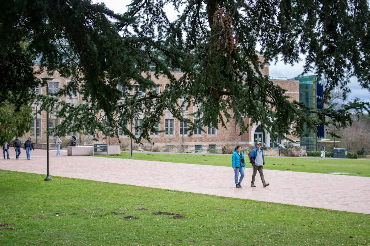 International students on campus after winning fully funded masters scholarships