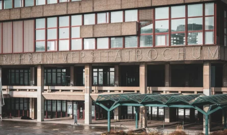 Modern public university building in Germany where most programmes charge no tuition