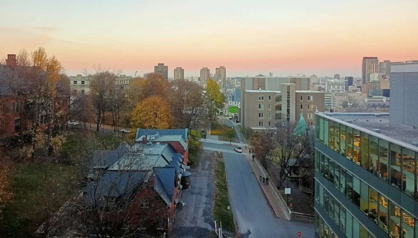 Canadian city skyline, where employers offer visa sponsorship jobs in Canada