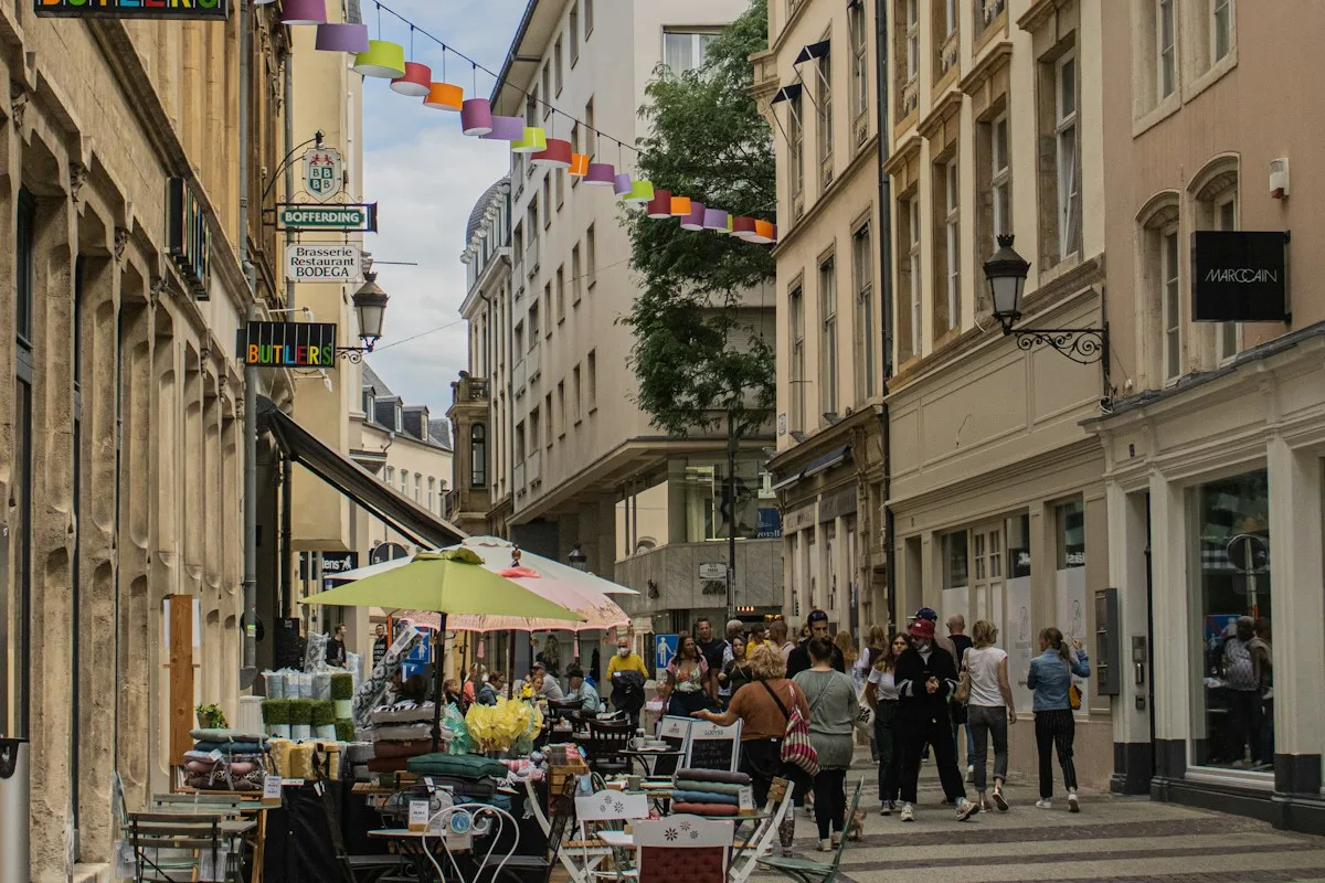 Street in Luxembourg, where non-EU workers need a Luxembourg work visa and permit